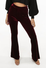 Velvet Flared Trouser - 5 Colours