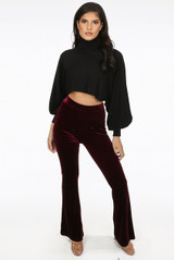Velvet Flared Trouser - 5 Colours