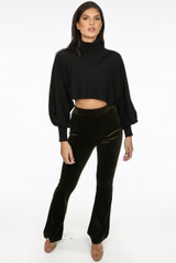 Velvet Flared Trouser - 5 Colours