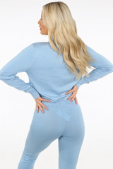 Ruched Front Knitted Loungewear Set