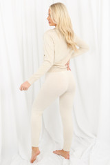 Ruched Front Knitted Loungewear Set