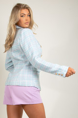 Pastel Tweed Tailored Blazers - 3 Colours