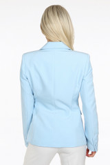 Pleated Hem Tailored Blazer