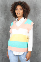Multicolour Knitted Vest Multicolour Knitted Vest