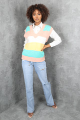 Multicolour Knitted Vest Multicolour Knitted Vest