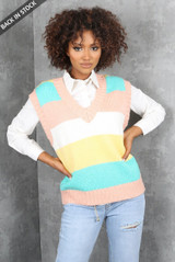 Multicolour Knitted Vest Multicolour Knitted Vest