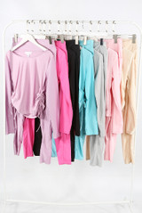 Ruched Slinky Loungewear Set