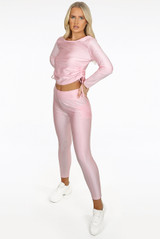 Ruched Slinky Loungewear Set