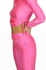 Ruched Slinky Loungewear Set