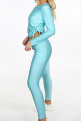 Ruched Slinky Loungewear Set