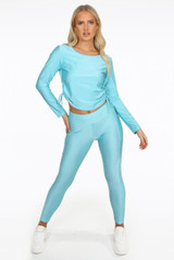 Ruched Slinky Loungewear Set