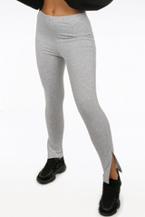 High Waisted Split Hem Leggings 