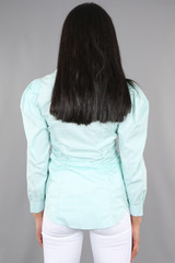 Ruched Waist Fitted Shirt - 4 Colours