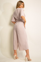 Tie Up Wide Leg Jumpsuit