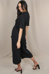 Tie Up Wide Leg Jumpsuit