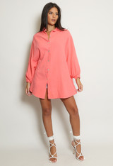 Cheesecloth Shirt Dress 