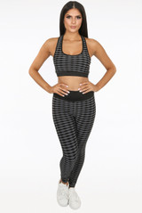 Gym Bralet & Leggings Set With Bum Sculpt Seam