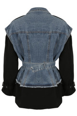 Shirt Inlay Denim Gilet