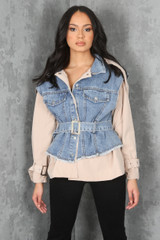 Shirt Inlay Denim Gilet