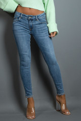 Diamante Bow Ankle Grazer Jeans