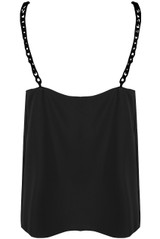 Chain Trim Cowl Neck Cami