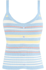 Striped Knitted Cami Tops