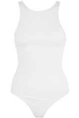 Backless Ribbed Bodysuit