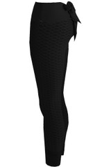 Back Knotted Waffle Sports Leggings