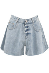 Denim Flowing Shorts