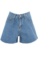 Denim Flowing Shorts