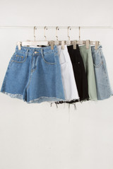 Denim Flowing Shorts