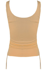 Ruched Side Square Neck Vests