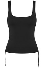 Ruched Side Square Neck Vests