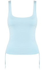 Ruched Side Square Neck Vests