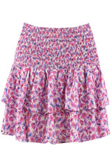 Floral Shirred Gypsy Skirt