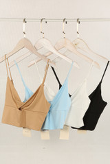 Twist Front Crop Tops