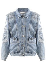 Retro Embroidered Denim Jacket
