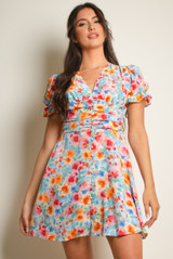 Floral Watercolour Tea Dress