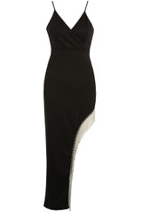 Maxi Dress With Diamante Leg Split