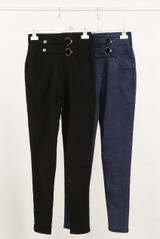 High Waisted Eyelet Jeggings High Waisted Eyelet Jeggings