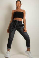 Paper Bag Turn Ups Jeans