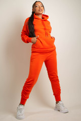 Ruched Sleeve Hooded Loungewear Set