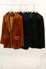Velvet Longline Blazer