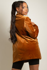 Velvet Longline Blazer