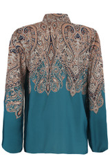 Paisley Shirt With Balloon Sleeve