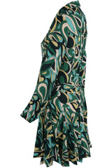 Paisley Print Belted Shirt Dress