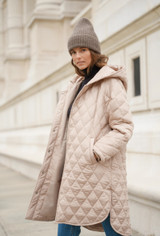 Quilted Hooded Coat