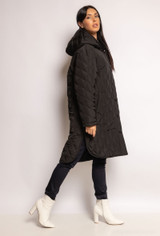 Quilted Hooded Coat