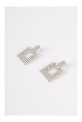 Pearl Embellished Statement Earrings 