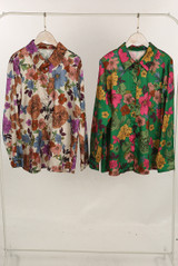 Contrast Floral Print Shirt